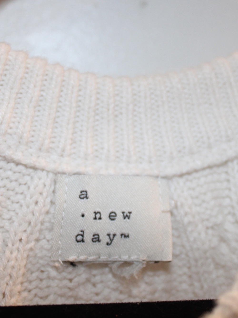 a new day White Cable-Knit Halter Crop Top - Picture 3 of 3